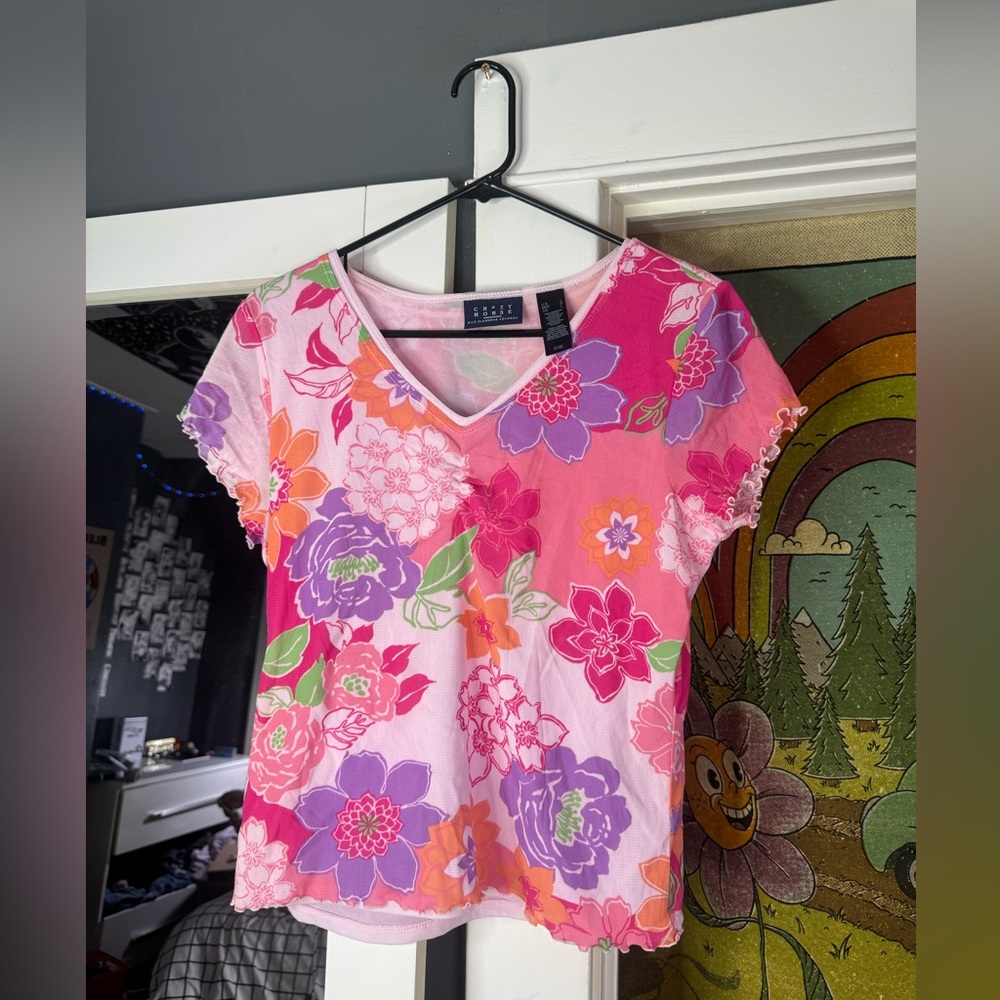 Floral Y2K top 🌺